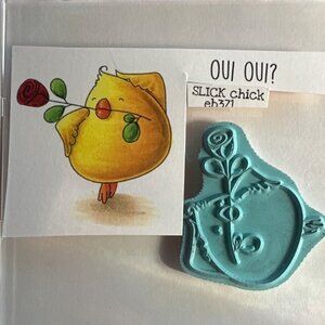 Stamping Bella Rubber Stamp Set Slick Chick Oui? Oui?